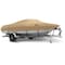 Eevelle Boat Cover FISH & SKI Walk Thru Windshield, Outboard Fits 22ft 6in L up to 96in W Khaki SFVNWT2296B-KHA - alternate 1